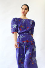 Diane Dickinson Silk Stars Dress XS