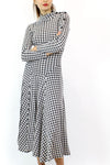 Betsey Johnson punk label houndstooth dress M