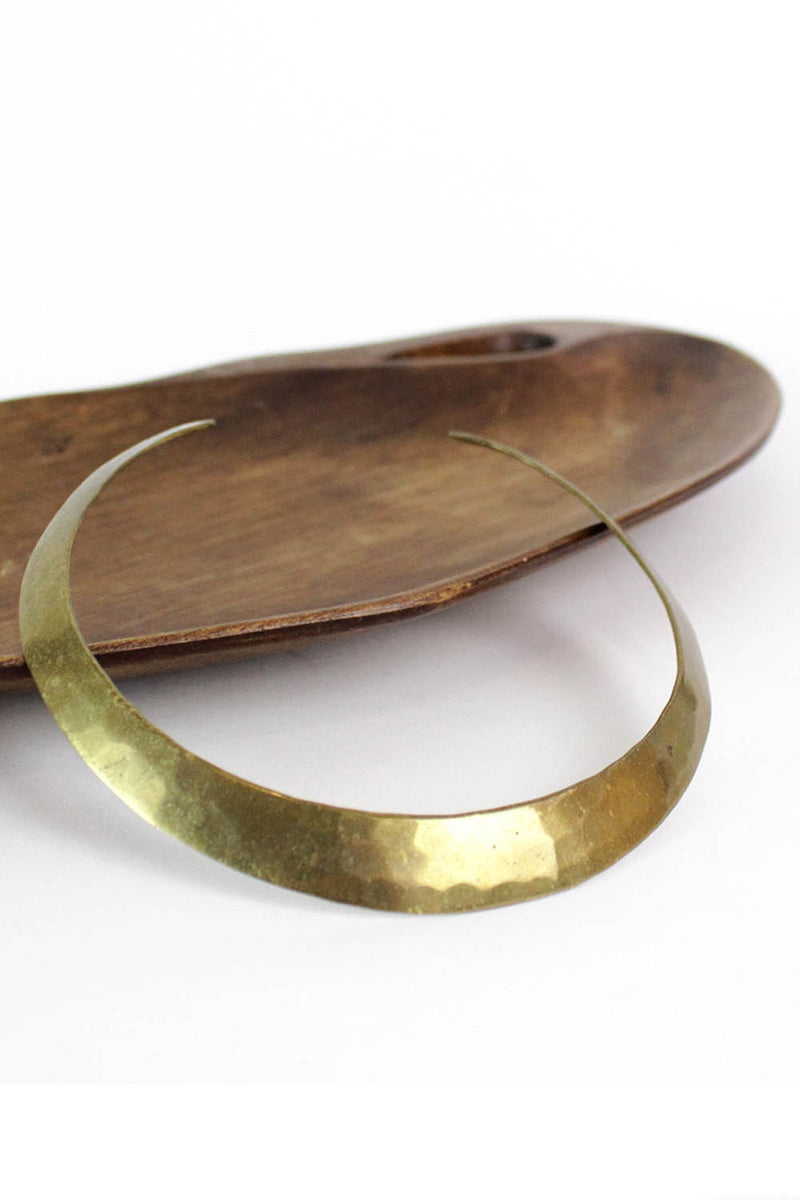 Hammered Brass Choker