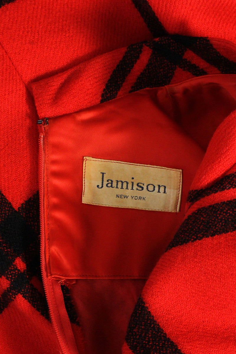Jamison Ruby Black Plaid Dress S/M