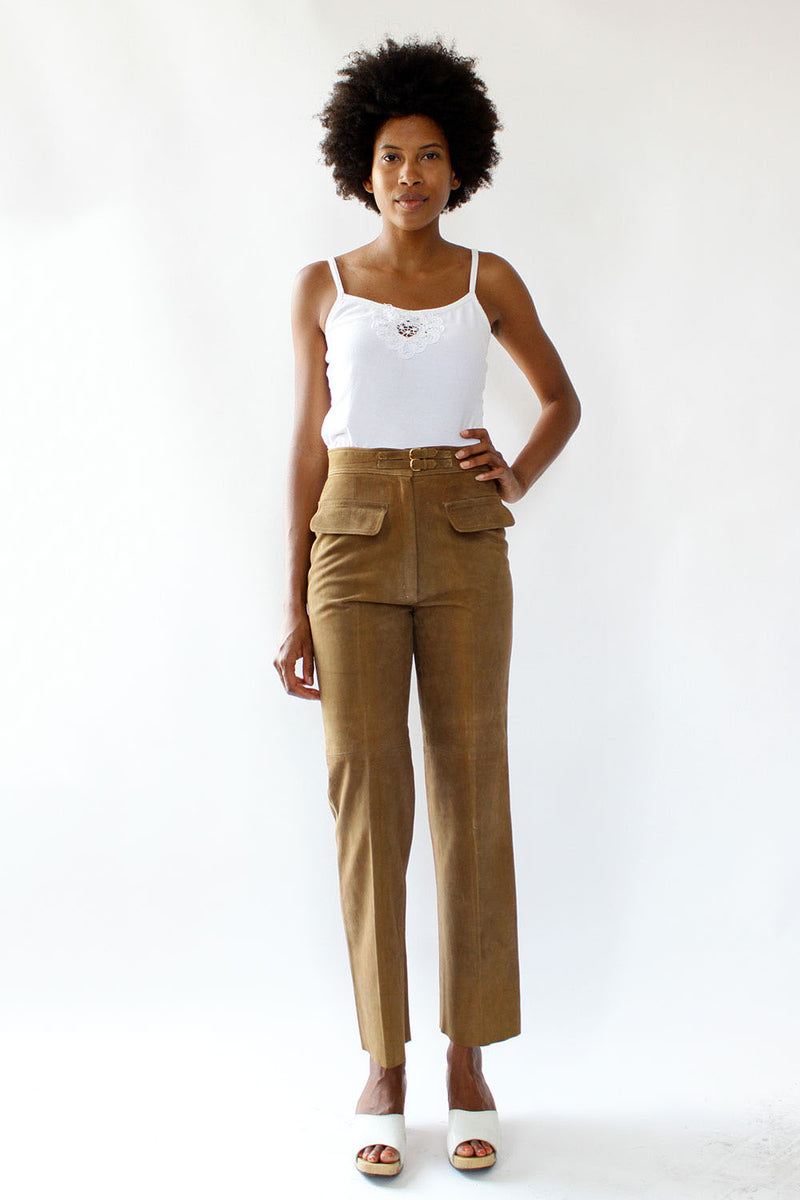 Gucci Slim Suede Pant S