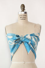 Nina Ricci Tonal Blue Silk Wrap