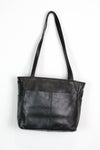 Basic Black Leather Tote