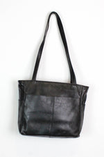 Basic Black Leather Tote