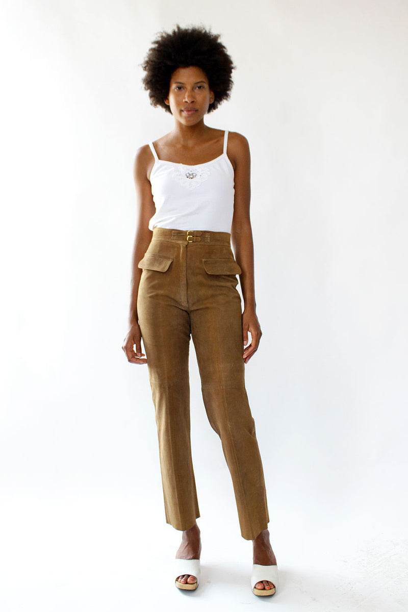 Gucci Slim Suede Pant S