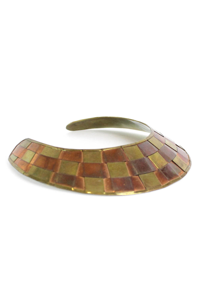 Woven Mixed Metal Choker