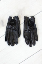 Jet Black Driving Gloves