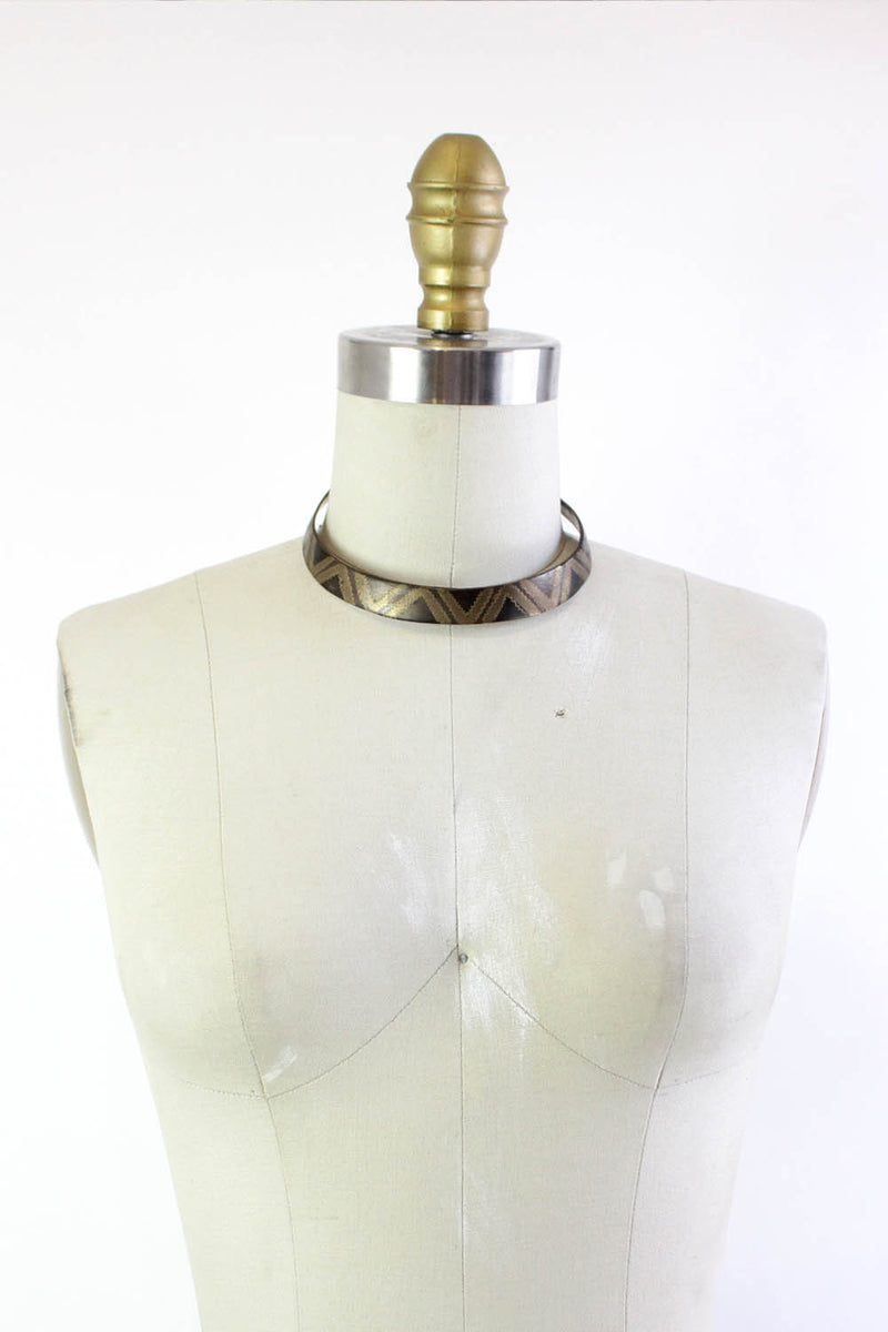 vintage triangle necklace