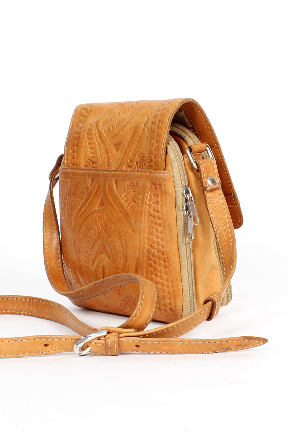 Type A Tooled Crossbody Bag