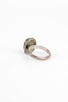 Green Turquoise Reeded Ring