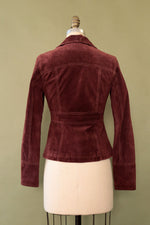 Berry Zipper Suede Jacket XS/S