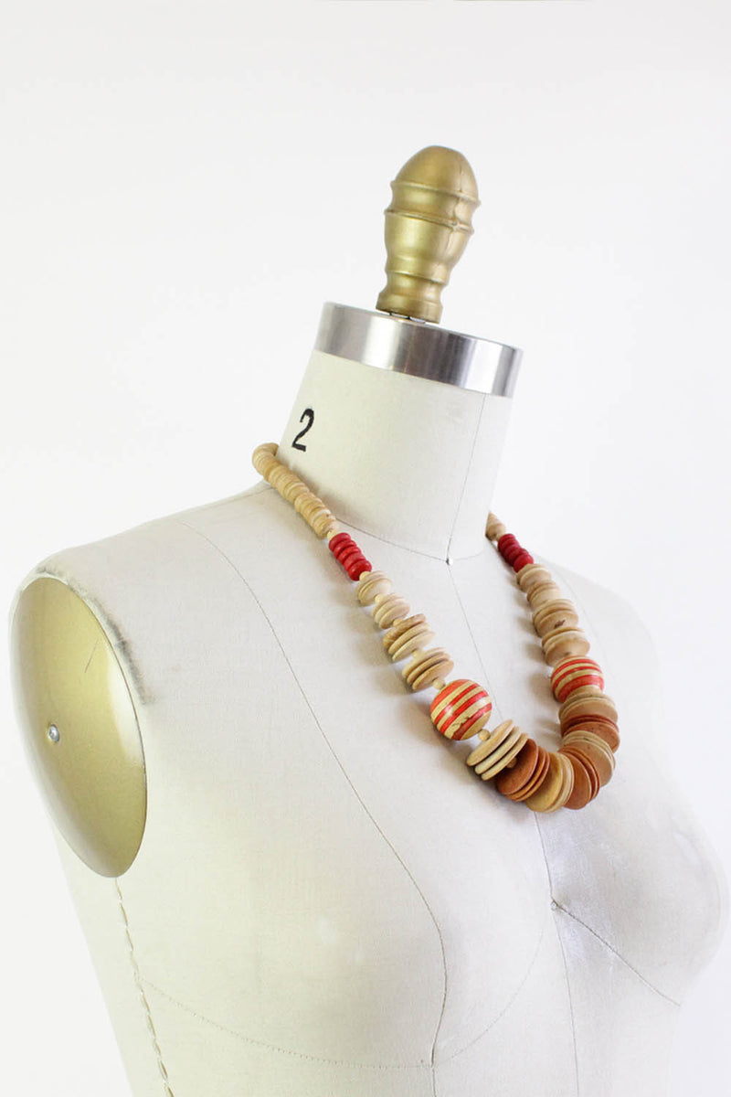 Art Teacher Wood Bead Necklace