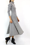 Betsey Johnson punk label houndstooth dress M