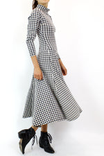 Betsey Johnson punk label houndstooth dress M