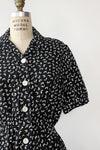 Leafy Print Flare Shirtdress S/M