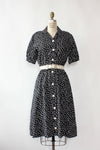 Leafy Print Flare Shirtdress S/M