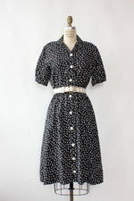 Leafy Print Flare Shirtdress S/M