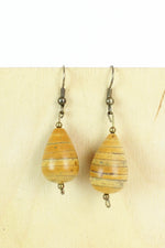 Wooden Teardrop Earrings