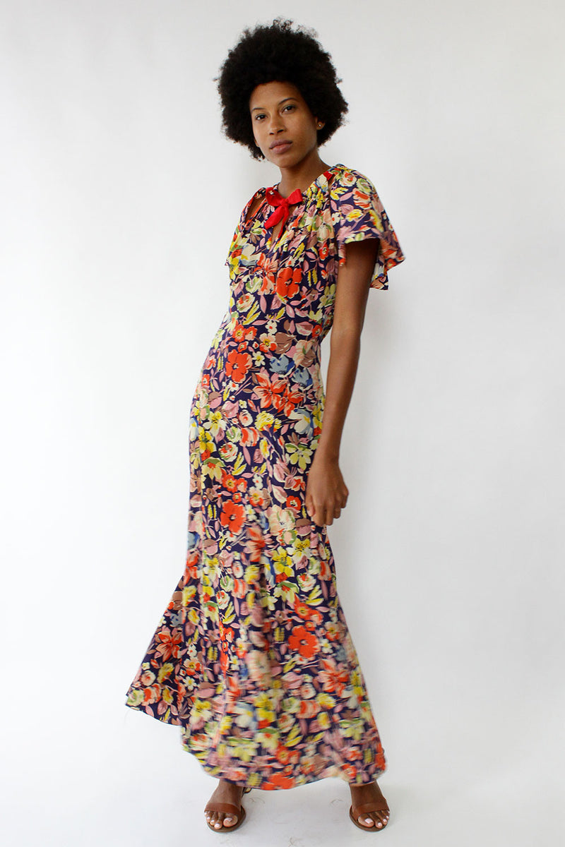 Enchanted Floral Maxi Dress S