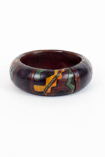 leather deco bangle