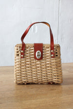 Wicker Cordovan Handbag