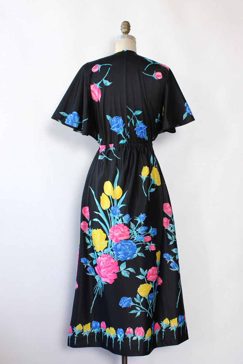 Technicolor Rose Zip Dress XS-M