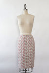Ditsy Rose Cotton Skirt S