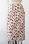 Ditsy Rose Cotton Skirt S