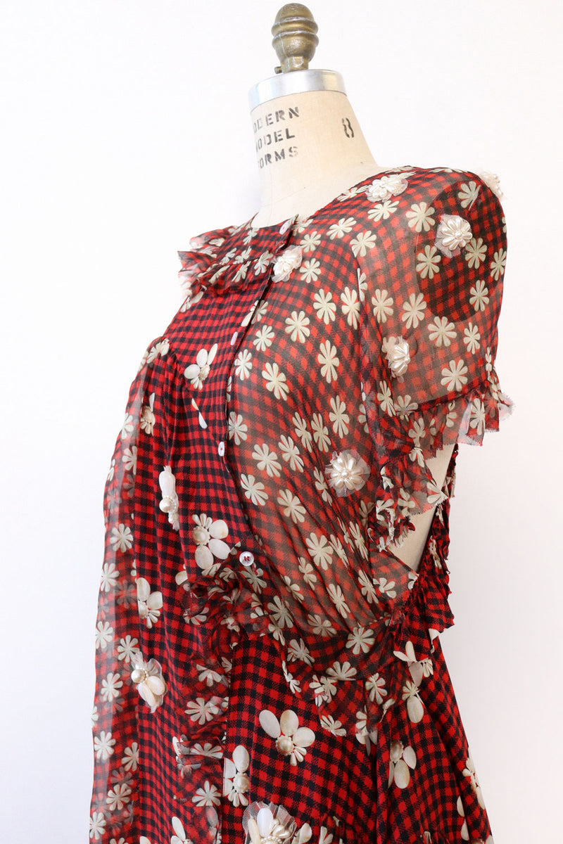 Simone Rocha Silk Chiffon Deconstructed Dress XS/S