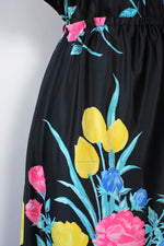 Technicolor Rose Zip Dress XS-M