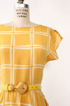 Marigold Grid Flare Dress S/M