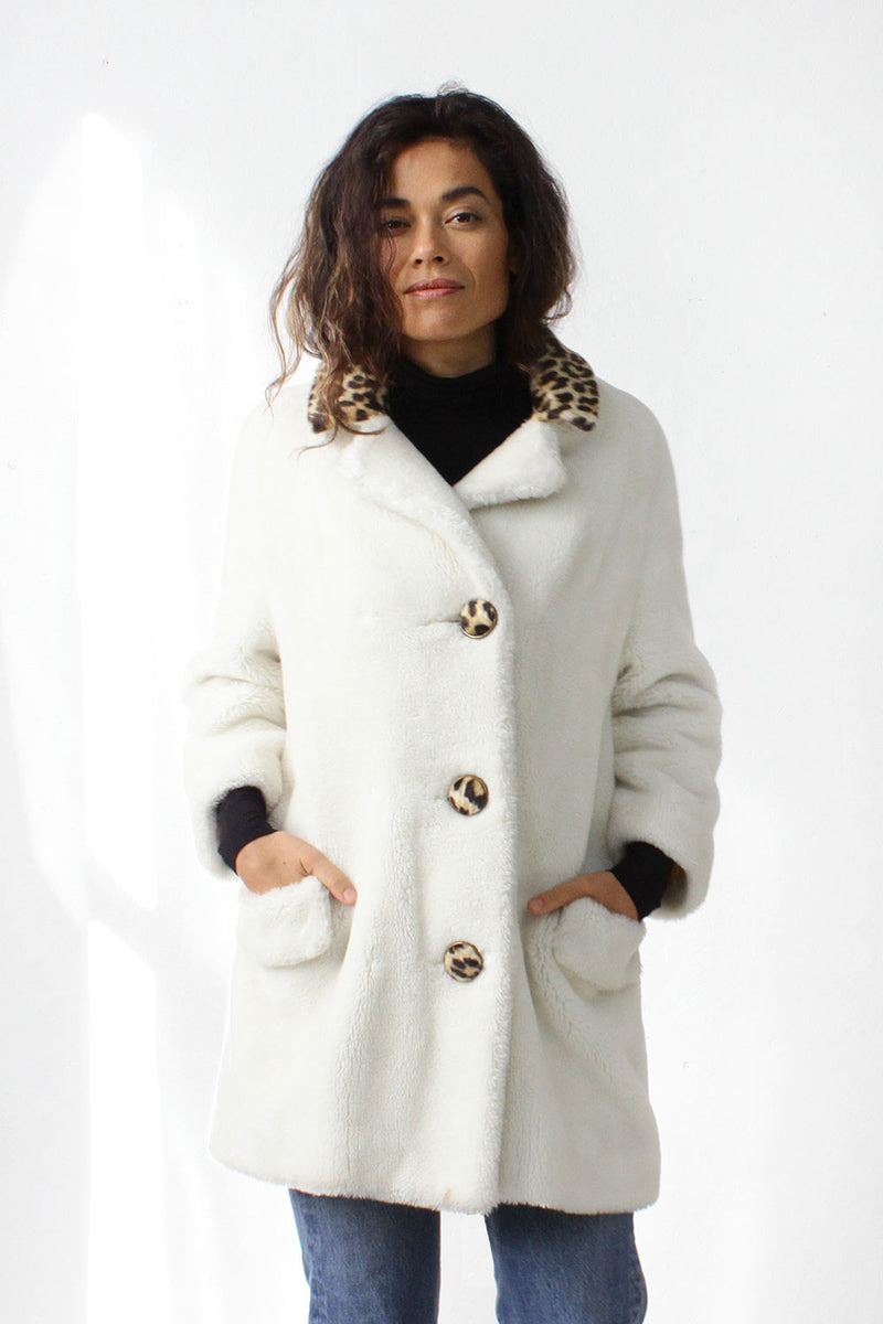 Polar Bear Faux Fur Coat S/M