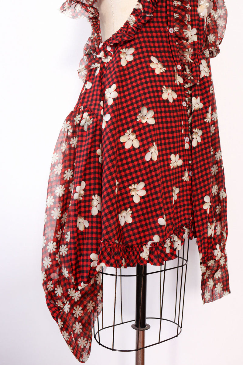 Simone Rocha Silk Chiffon Deconstructed Dress XS/S