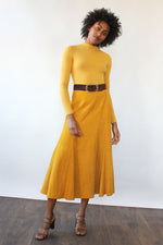 Marigold Fluid Suede Skirt M/L