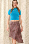 Veronique Branquinho Silk Asymmetrical Skirt S-S/M
