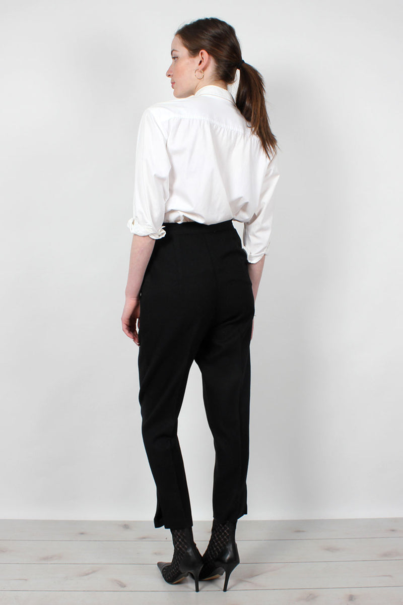1950s Wool Adjustable Tapered Pants S-L