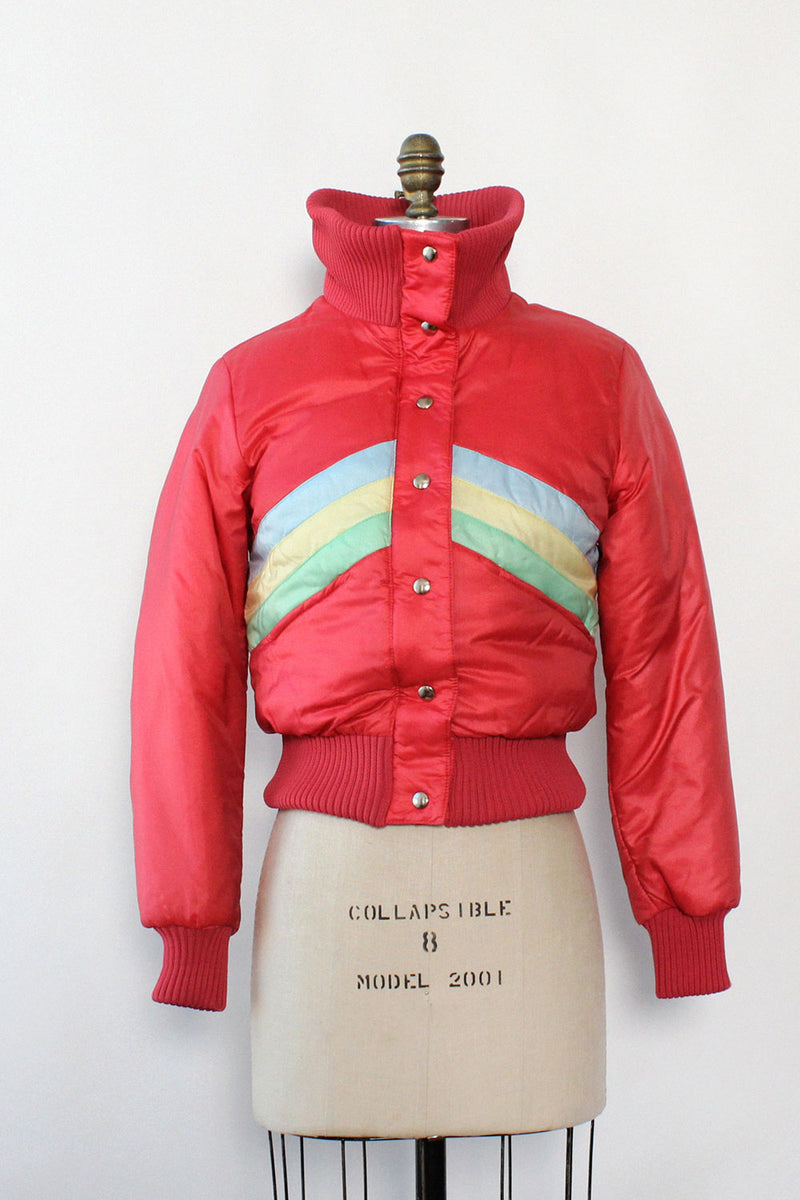VINTAGE 80s Neon New Wave Ski Jacket 
