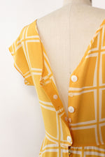Marigold Grid Flare Dress S/M