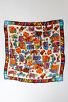 Kedi Kitty Silk Scarf