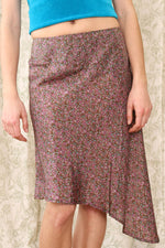 Veronique Branquinho Silk Asymmetrical Skirt S-S/M