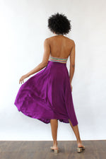 Violet Silk Skirt S/M