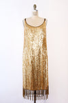 24K Fringe Sequin Dress L/XL