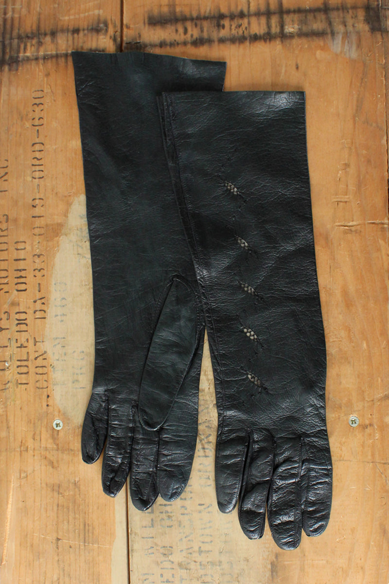Three Pairs Leather Gloves S