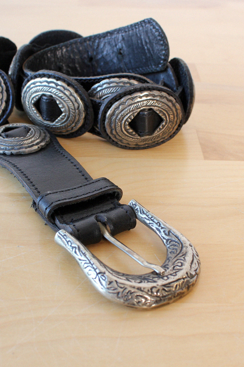 Thick Leather Conch Belt