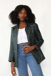 Hunter Green Leather Jacket S
