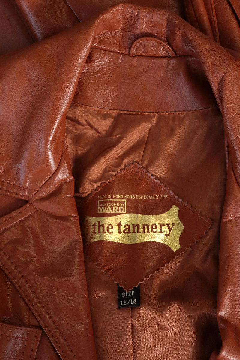 Oak Tan Leather Jacket L