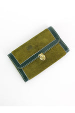 Moss Green Suede Wallet
