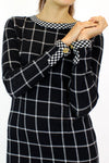 Vittadini On the Grid Dress S/M
