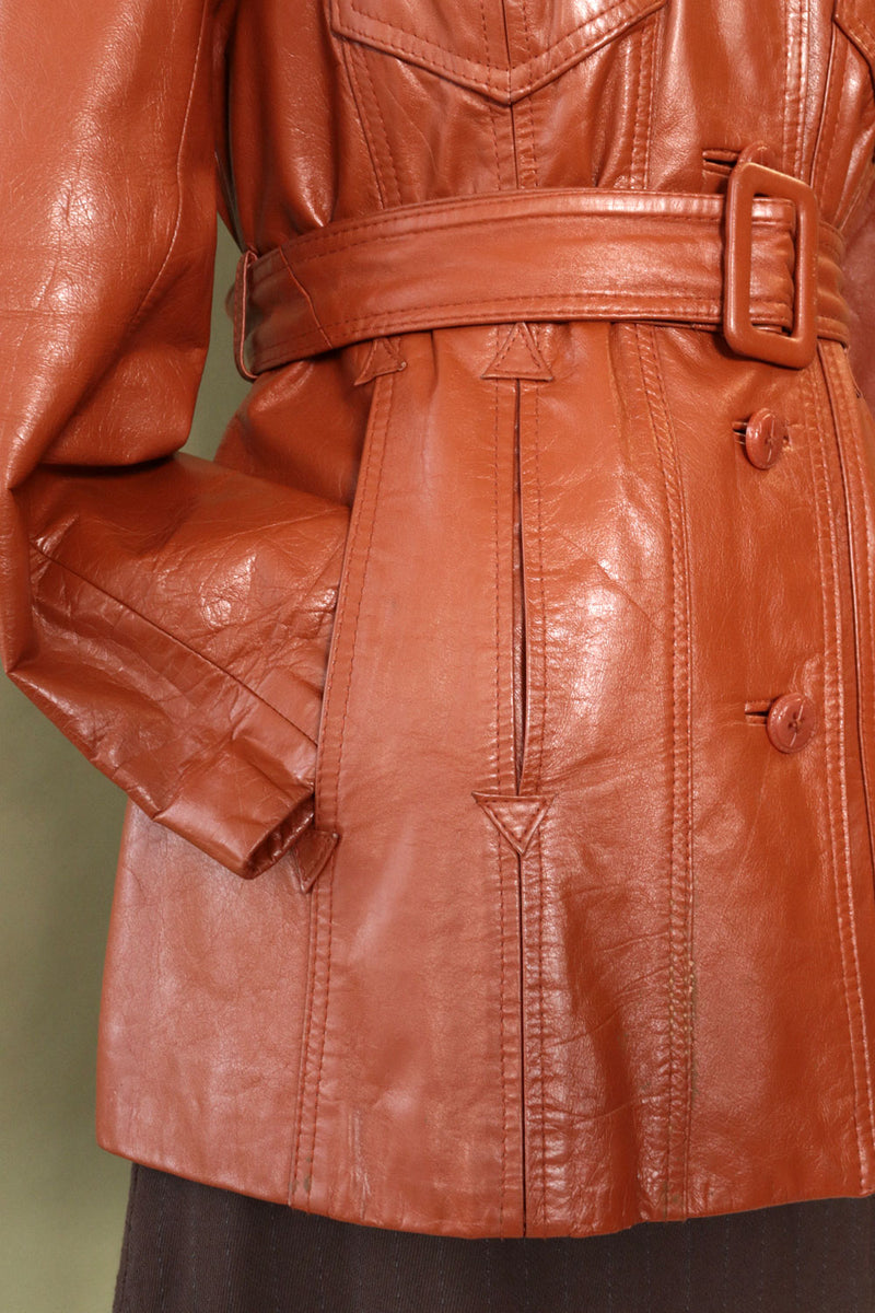 Oak Tan Leather Jacket L