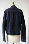 Navy Suede Slouch Jacket M